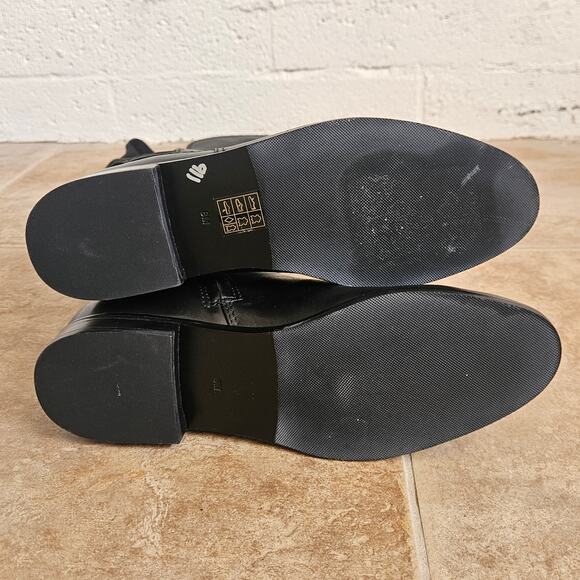 $558 Tory Burch Wyatt Black Over‎ the Knee Boots Women's Sz US 8 - Picture 3 of 10